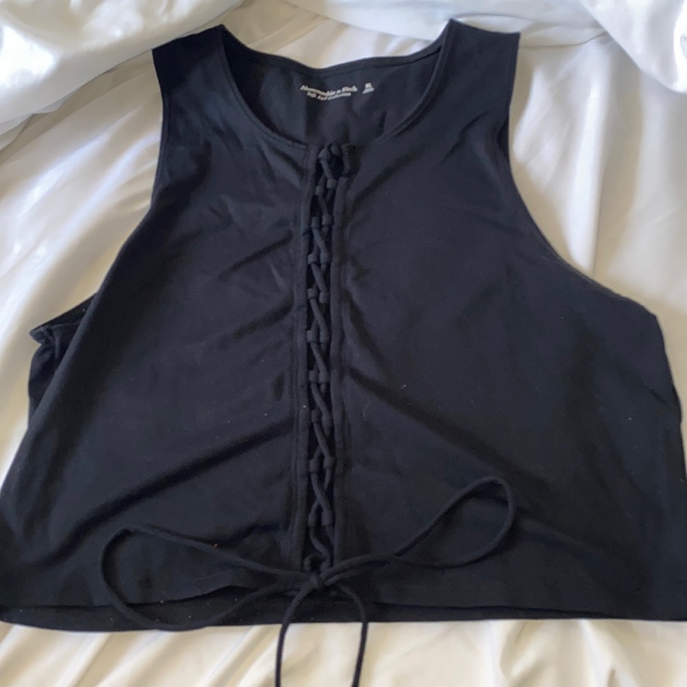 Black tank top